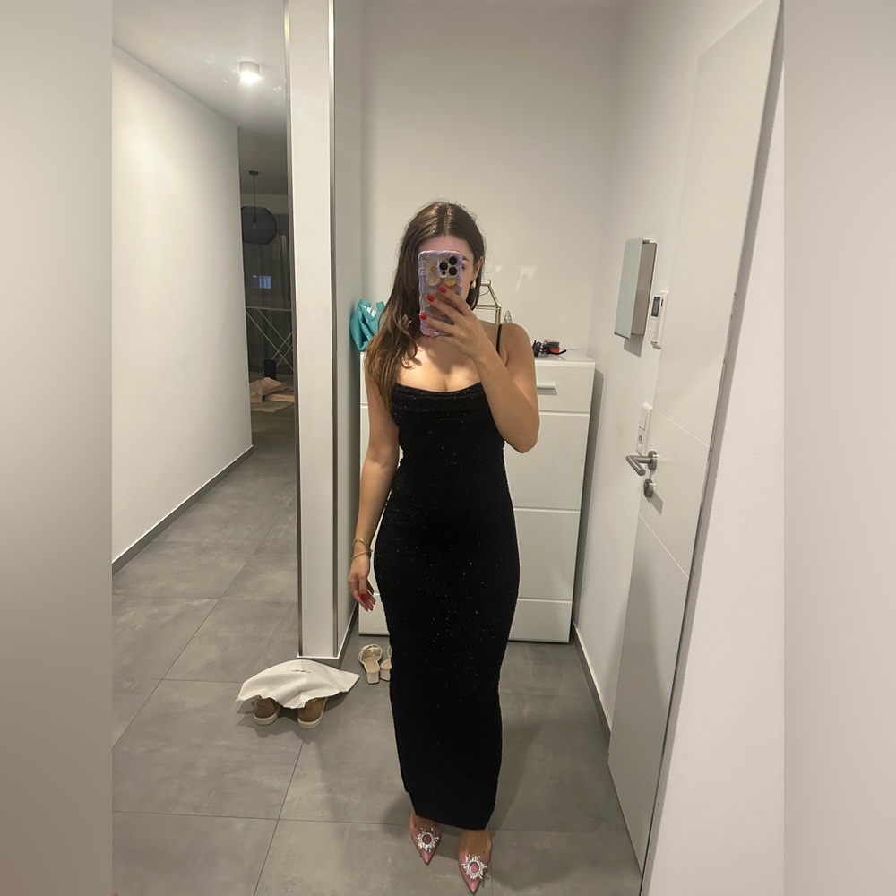 Monte Carlo Embellished Cowl Neck Maxi Dress in Black oh polly - Picture 5 of 6